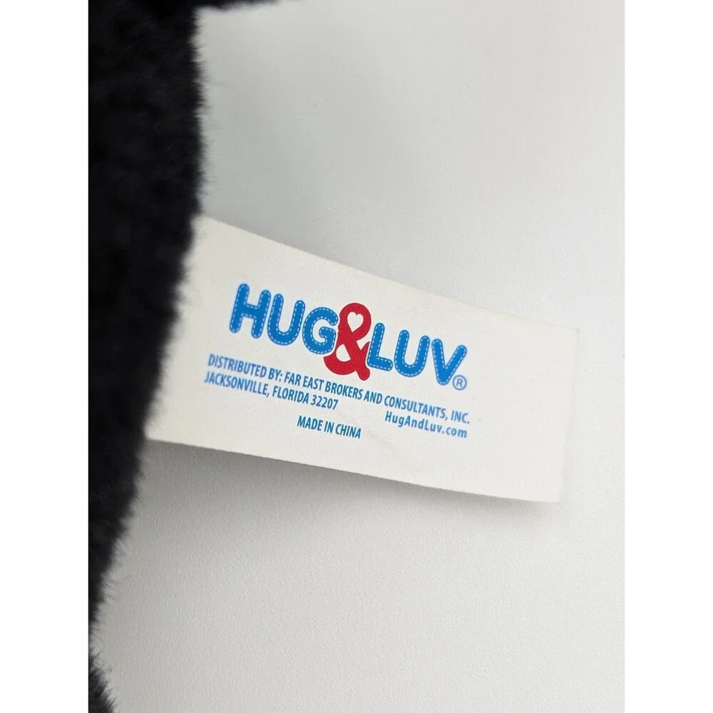 Hug & Luv Edgar Allan the Cat Plush Black Cat Stuffed Animal Far East Brokers